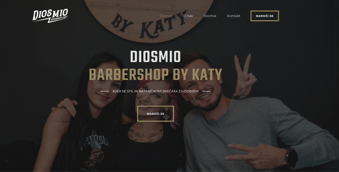 DIOSMIO Barber, zaslon 1